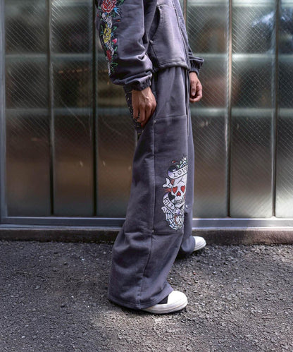 FR(13)NDS × Ed Hardy 聯名 雙膝設計 衛褲