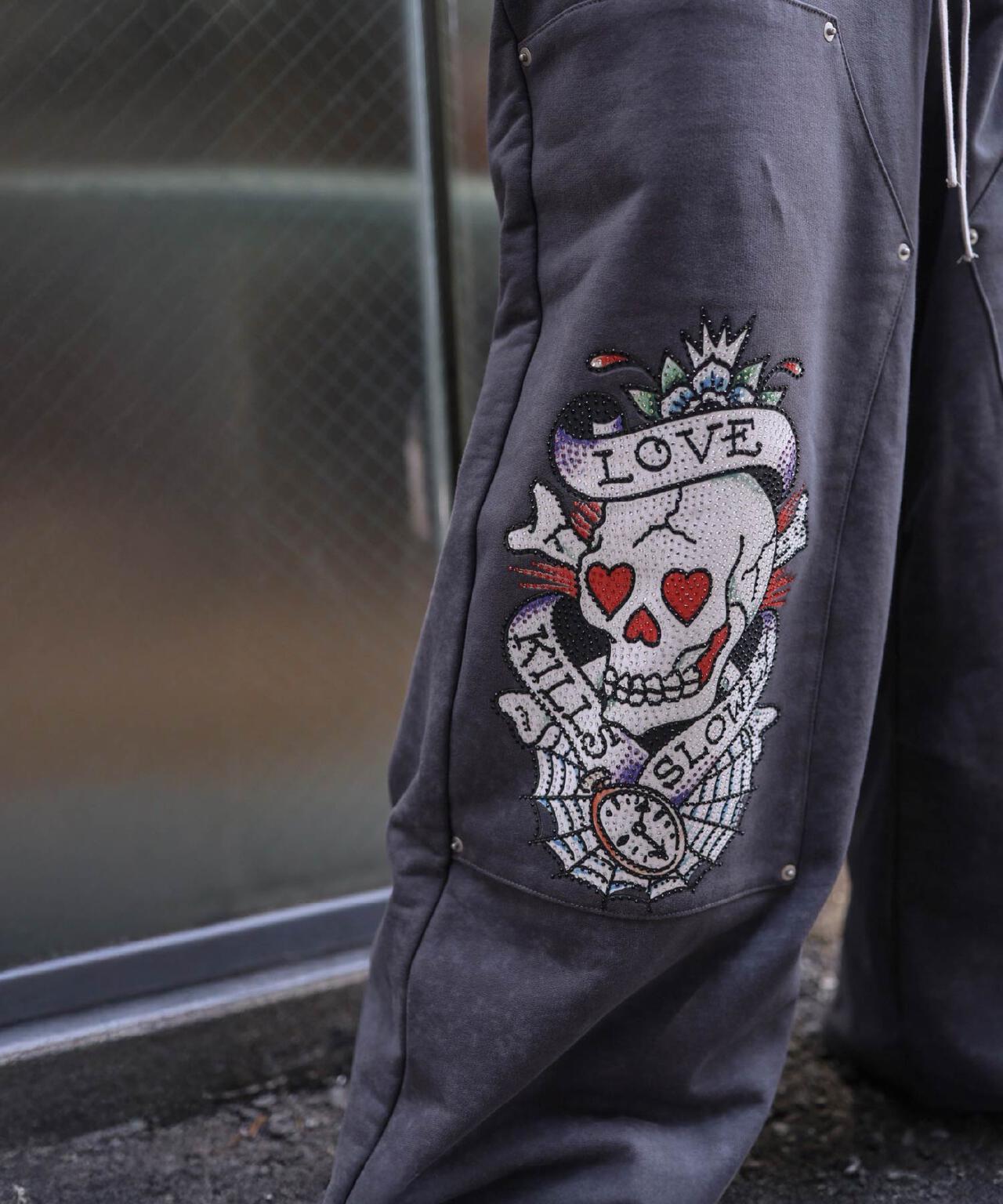 FR(13)NDS × Ed Hardy 聯名 雙膝設計 衛褲