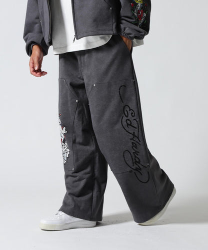 FR(13)NDS × Ed Hardy 聯名 雙膝設計 衛褲