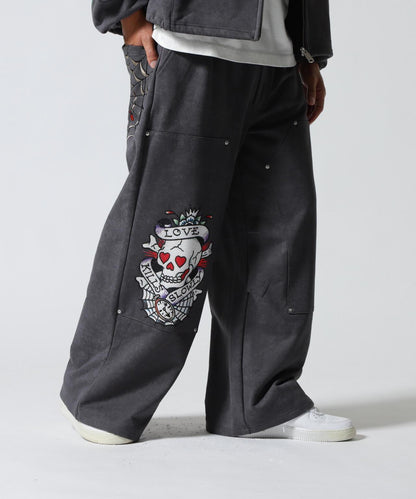 FR(13)NDS × Ed Hardy 聯名 雙膝設計 衛褲
