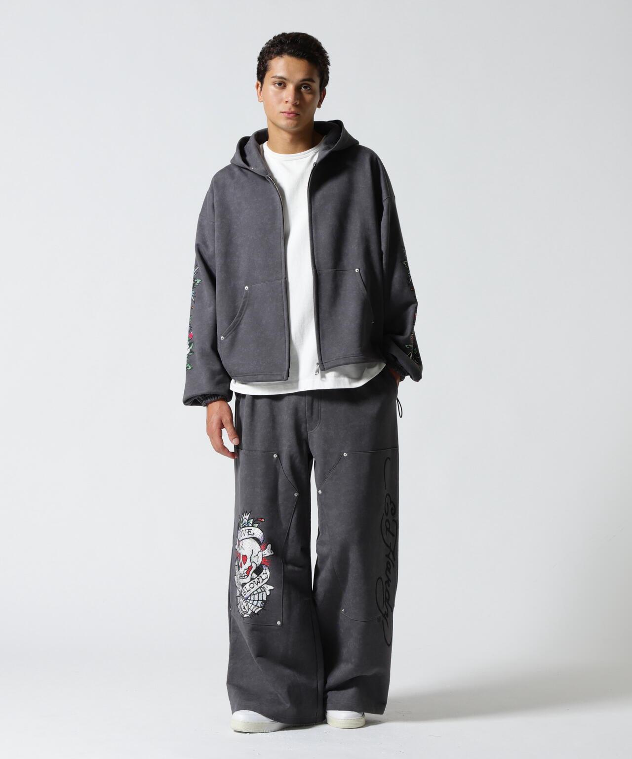 FR(13)NDS × Ed Hardy 聯名 雙膝設計 衛褲