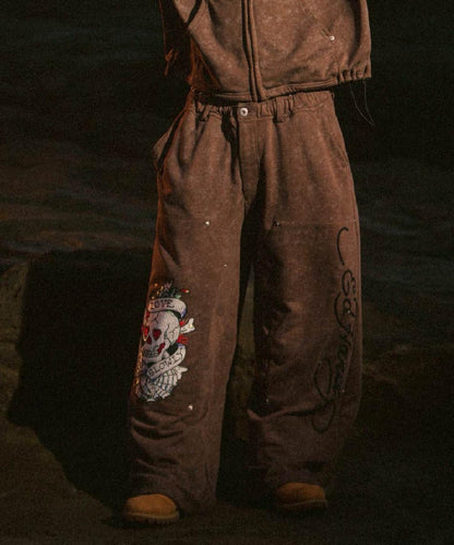 FR(13)NDS × Ed Hardy 聯名 雙膝設計 衛褲