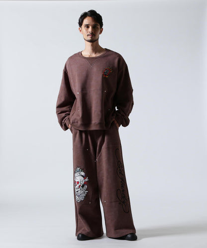 FR(13)NDS × Ed Hardy 聯名 雙膝設計 衛褲