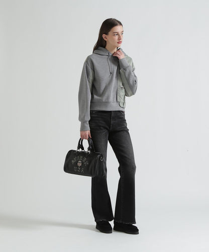 VARSITY LEATHER MINI DUFFLE BAG 皮質迷你圓筒包