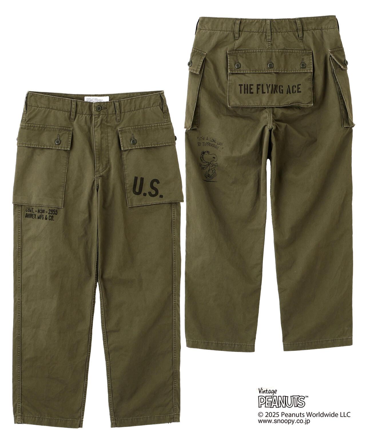 AVIREX × PEANUTS（花生漫畫） AERO PANTS FLYING ACE 褲子