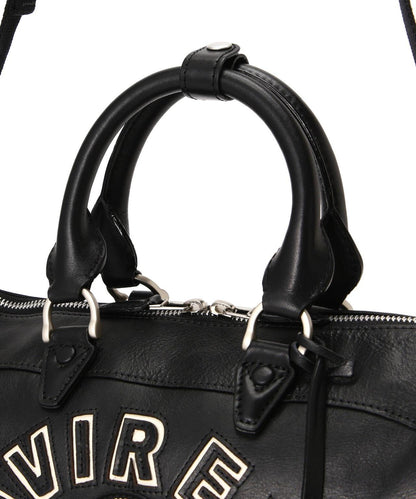VARSITY LEATHER MINI DUFFLE BAG 皮質迷你圓筒包