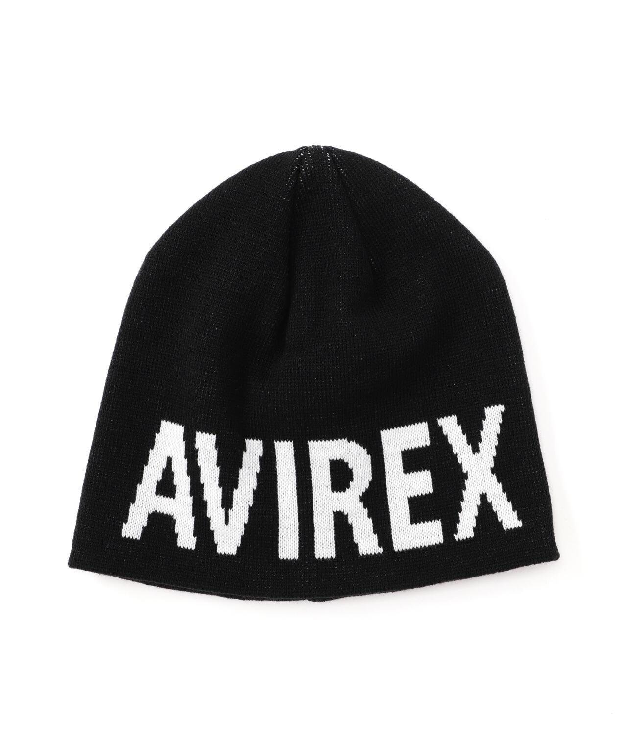 AVIREX LOGO BEANIE logo設計 針織面料 針織帽（專賣店）