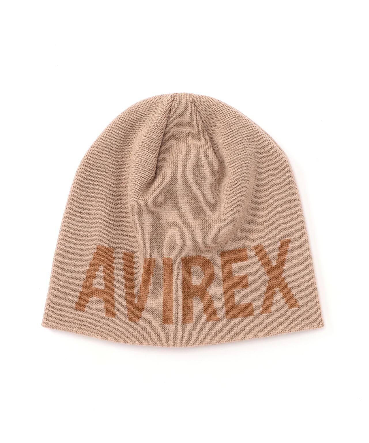 AVIREX LOGO BEANIE logo設計 針織面料 針織帽（專賣店）