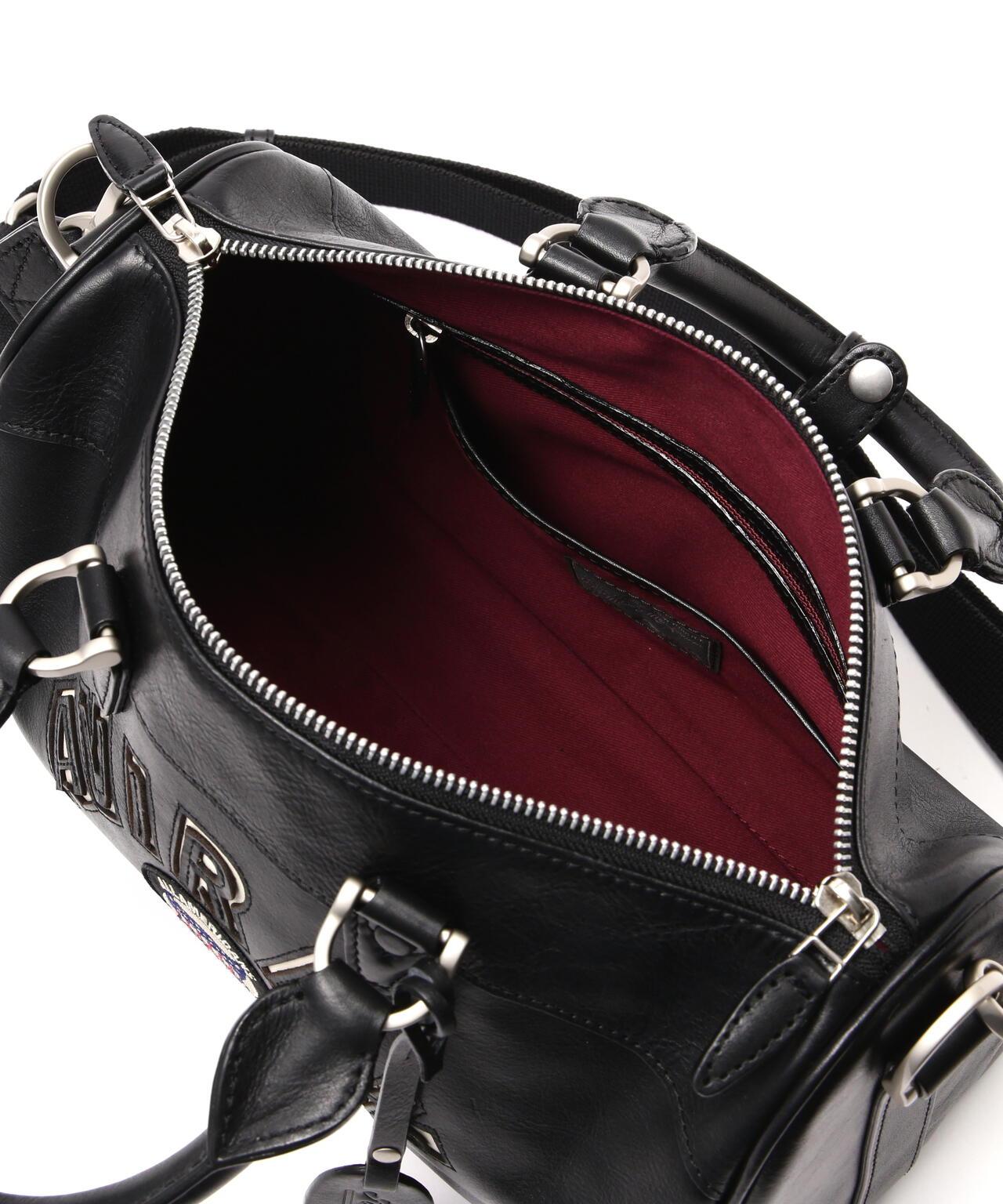 VARSITY LEATHER MINI DUFFLE BAG 皮質迷你圓筒包