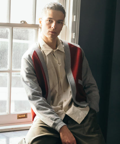 2TONE SWEAT CARDIGAN 雙色拼色衛衣開衫
