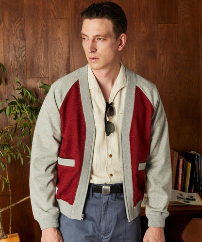 2TONE SWEAT CARDIGAN 雙色拼色衛衣開衫