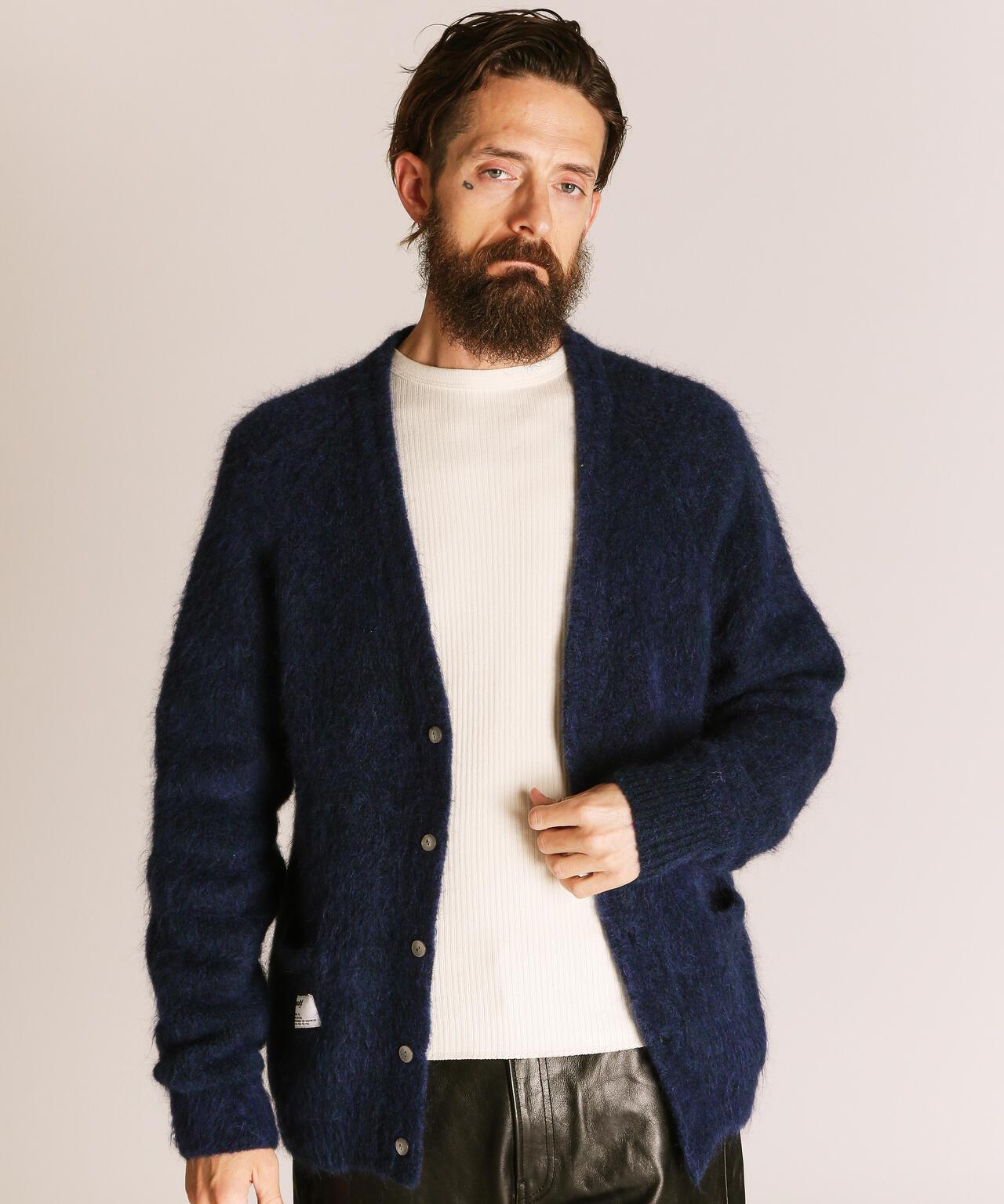 MOH《AIR》 KNIT CARDIGAN 馬海毛針織開衫