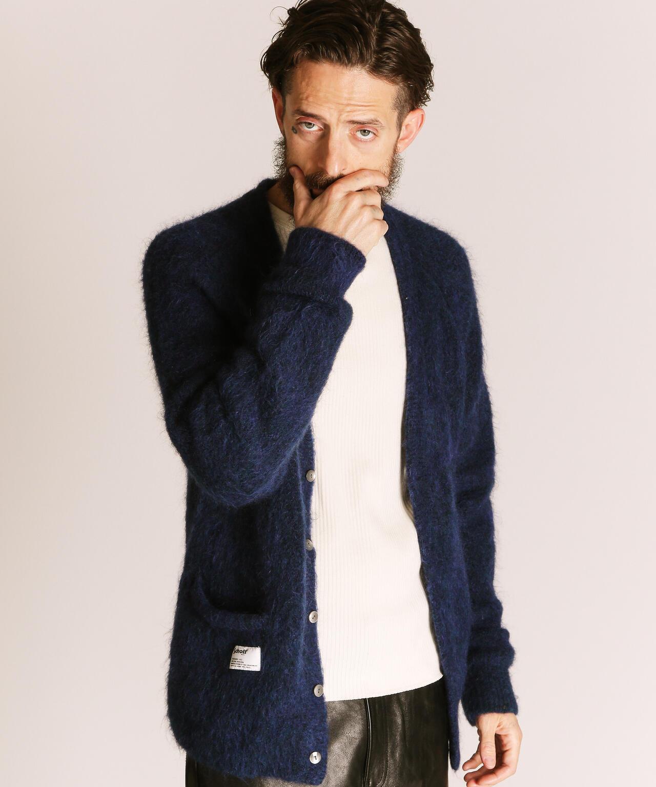 MOH《AIR》 KNIT CARDIGAN 馬海毛針織開衫