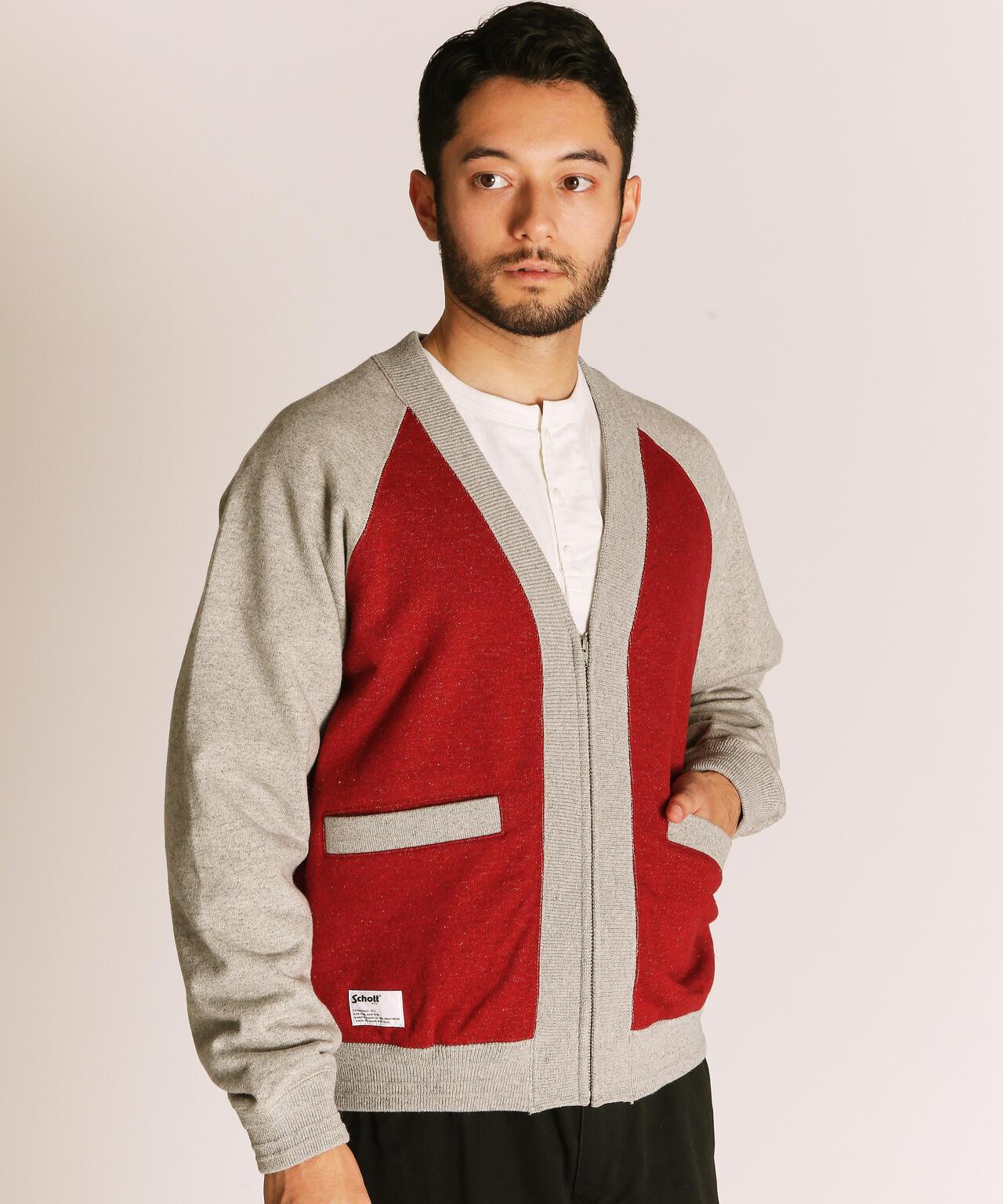 2TONE SWEAT CARDIGAN 雙色拼色衛衣開衫