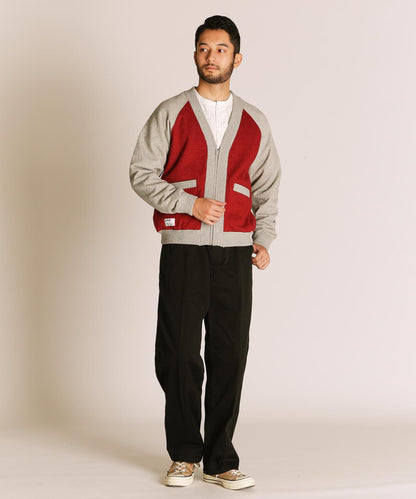 2TONE SWEAT CARDIGAN 雙色拼色衛衣開衫