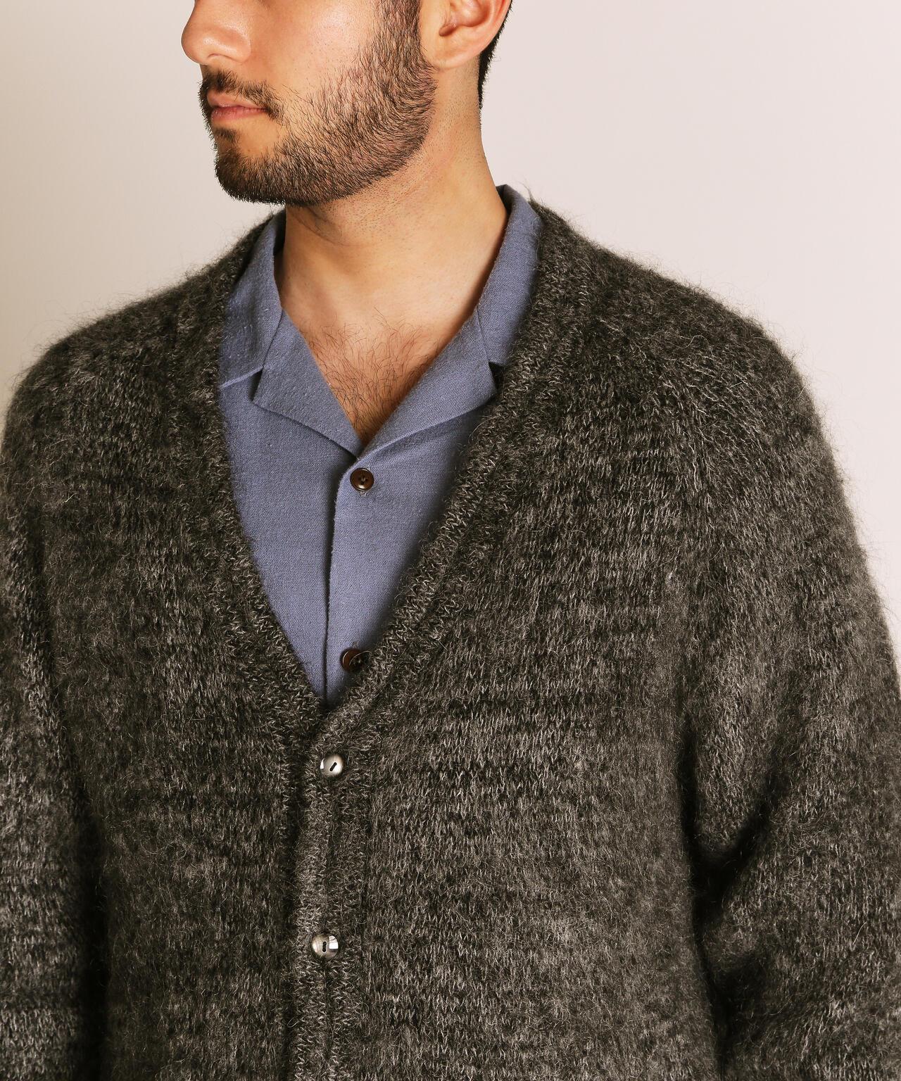 MOH《AIR》 KNIT CARDIGAN 馬海毛針織開衫
