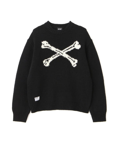 CROSS BONE KNIT 交叉骨圖案 針織 針織衫