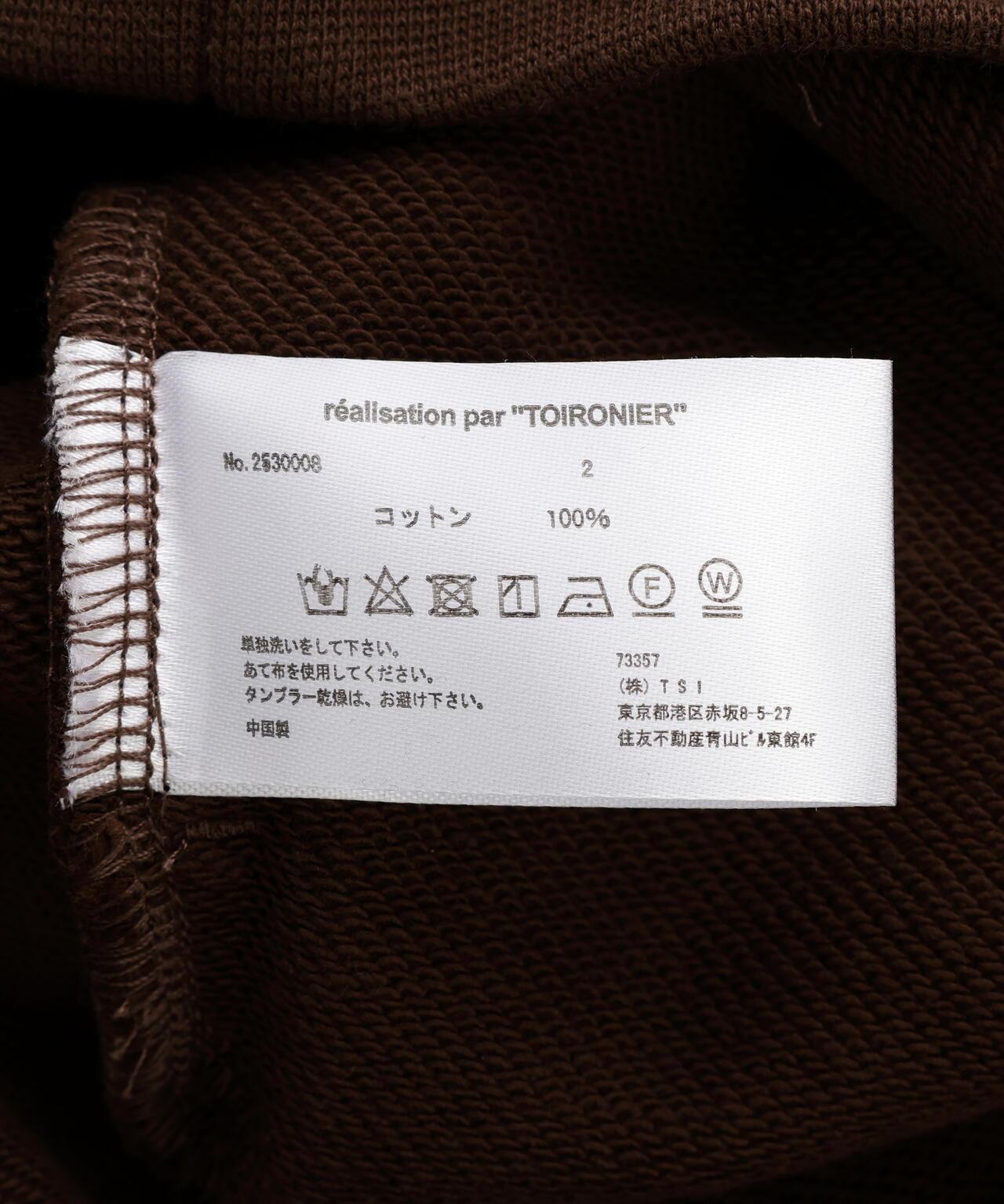 Toironier トワロニエ Half Zip Sweat Shirts