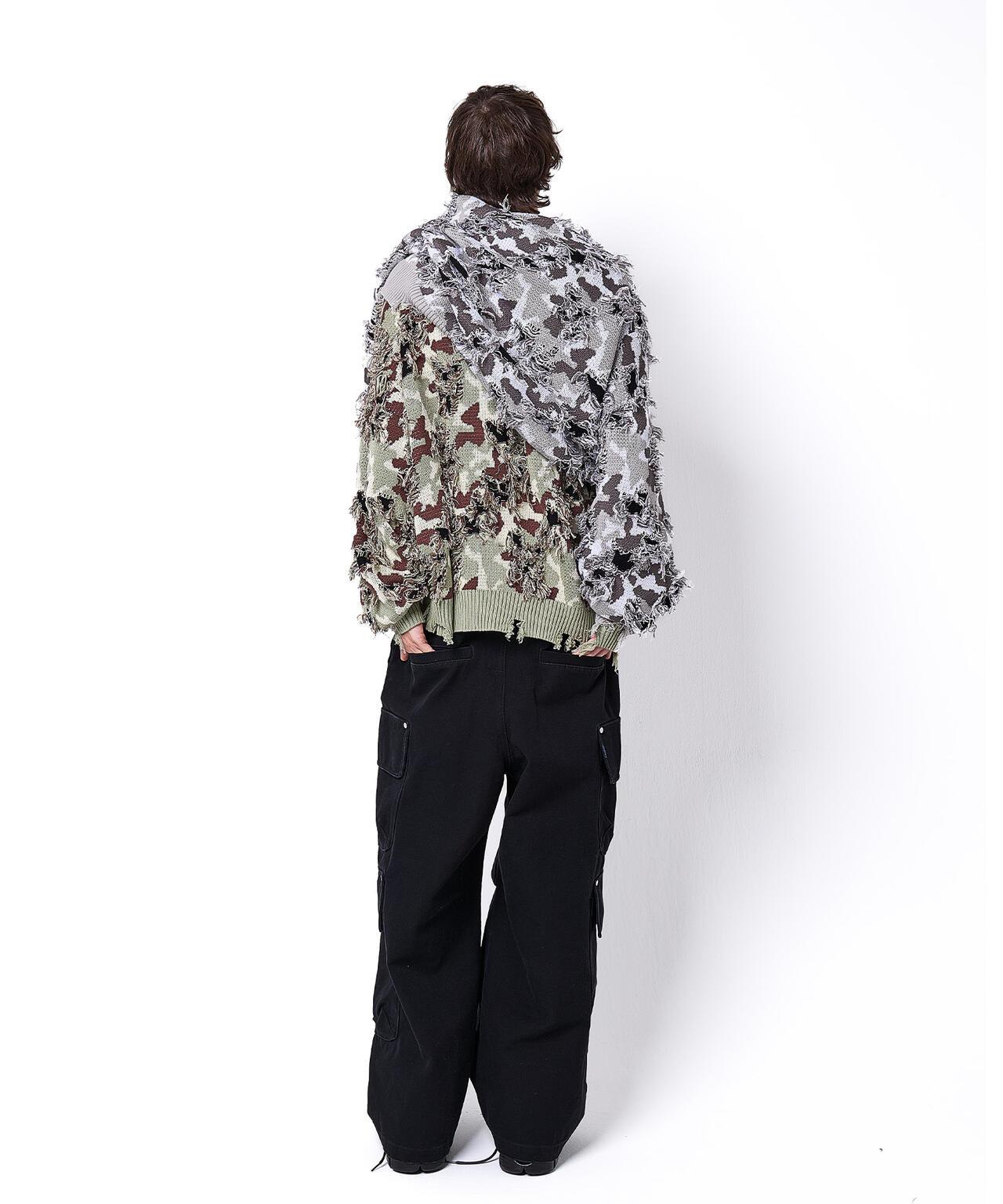 DankeSchon ダンケシェーン CAMO KNIT CREWNECK 圓領針織毛衣