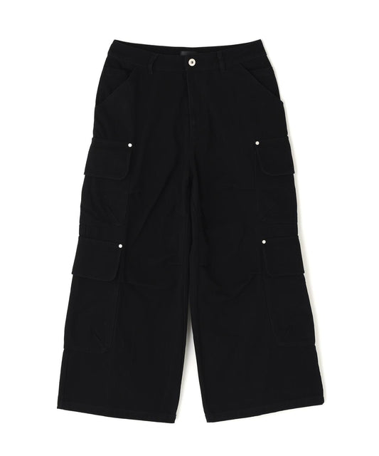 DUCK FLARE BAGGY CARGO PANTS 寬鬆喇叭工裝褲