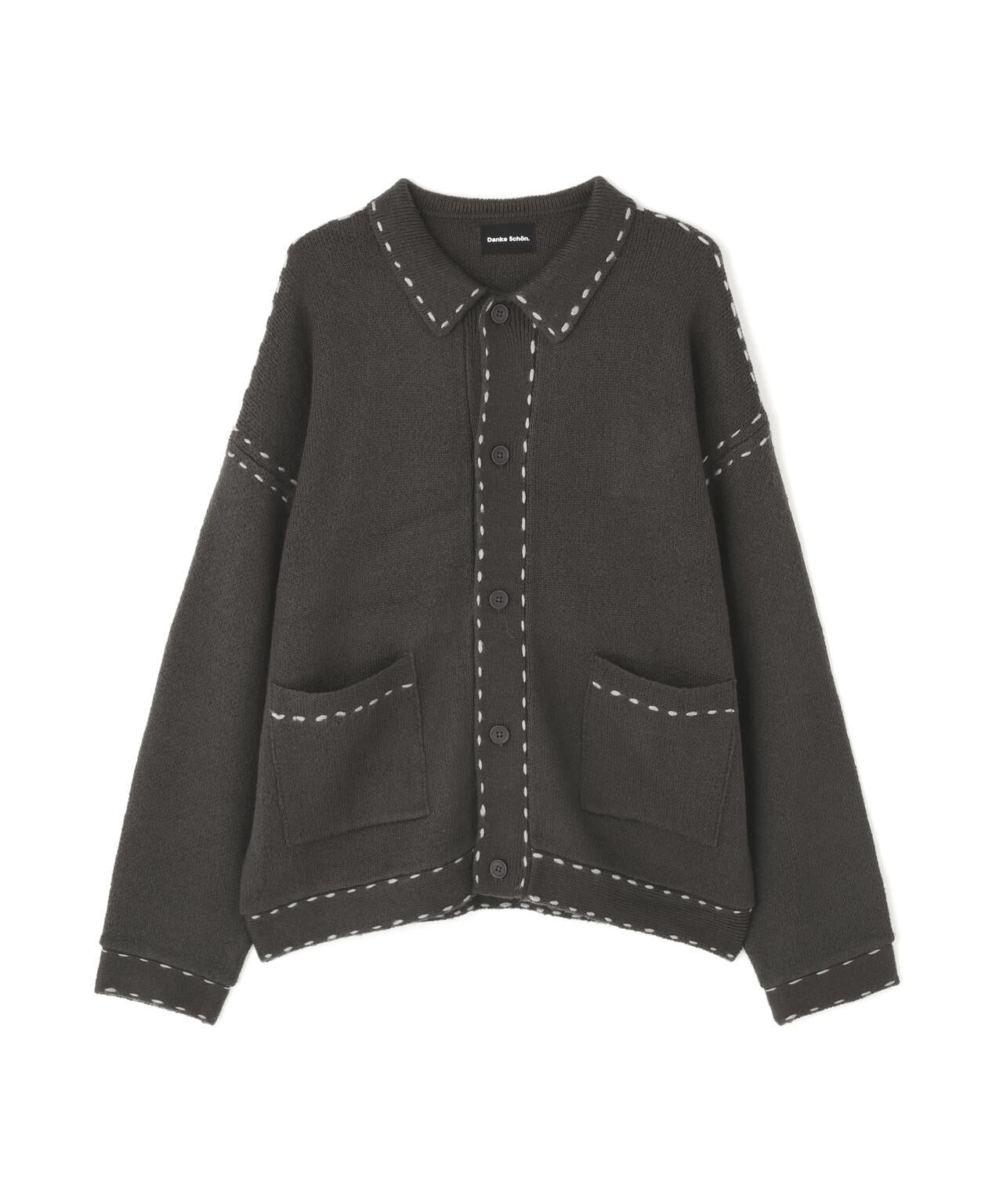DankeSchon/ダンケシェーン ST KNIT JACKET 針織夾克