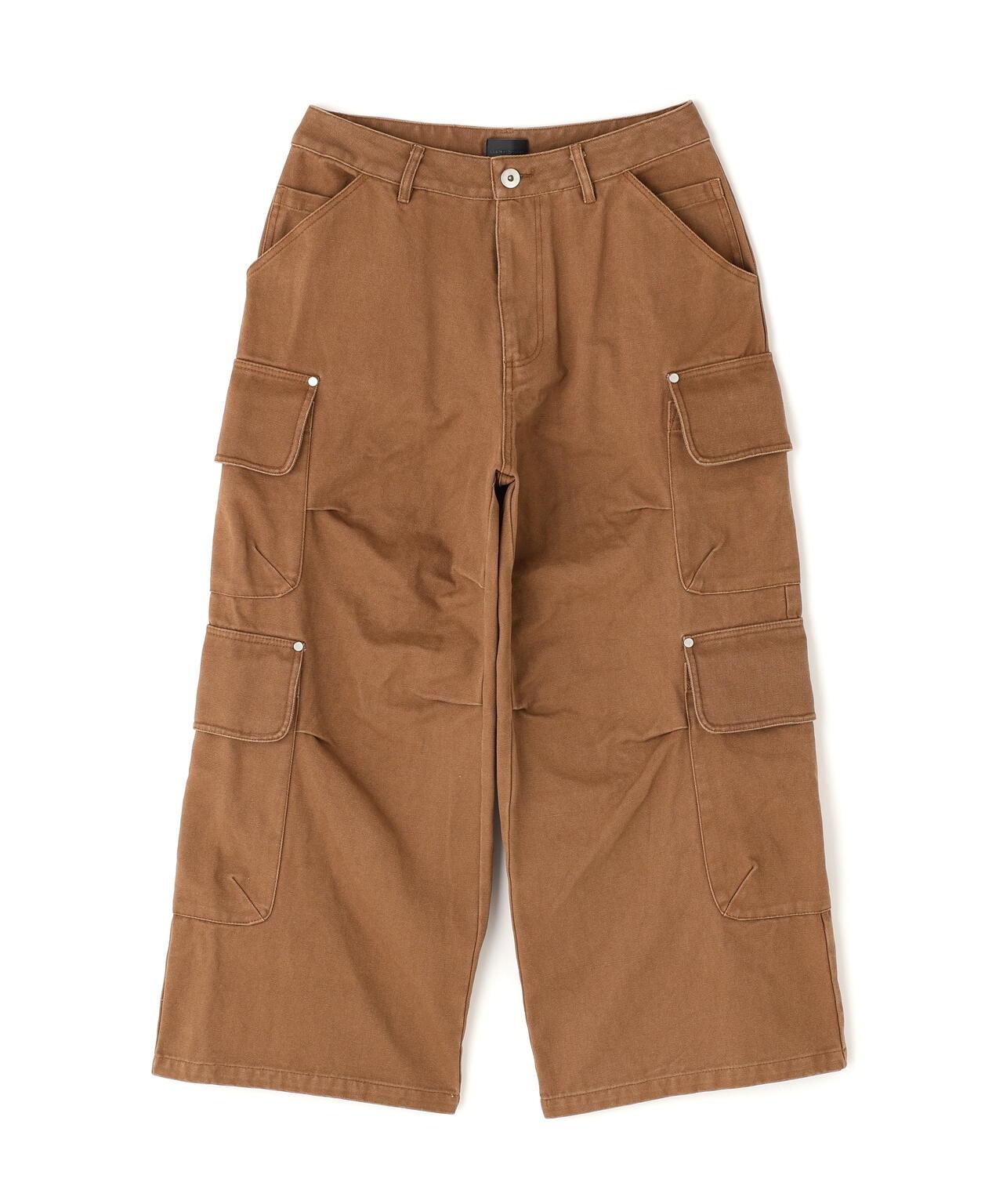 DUCK FLARE BAGGY CARGO PANTS 寬鬆喇叭工裝褲