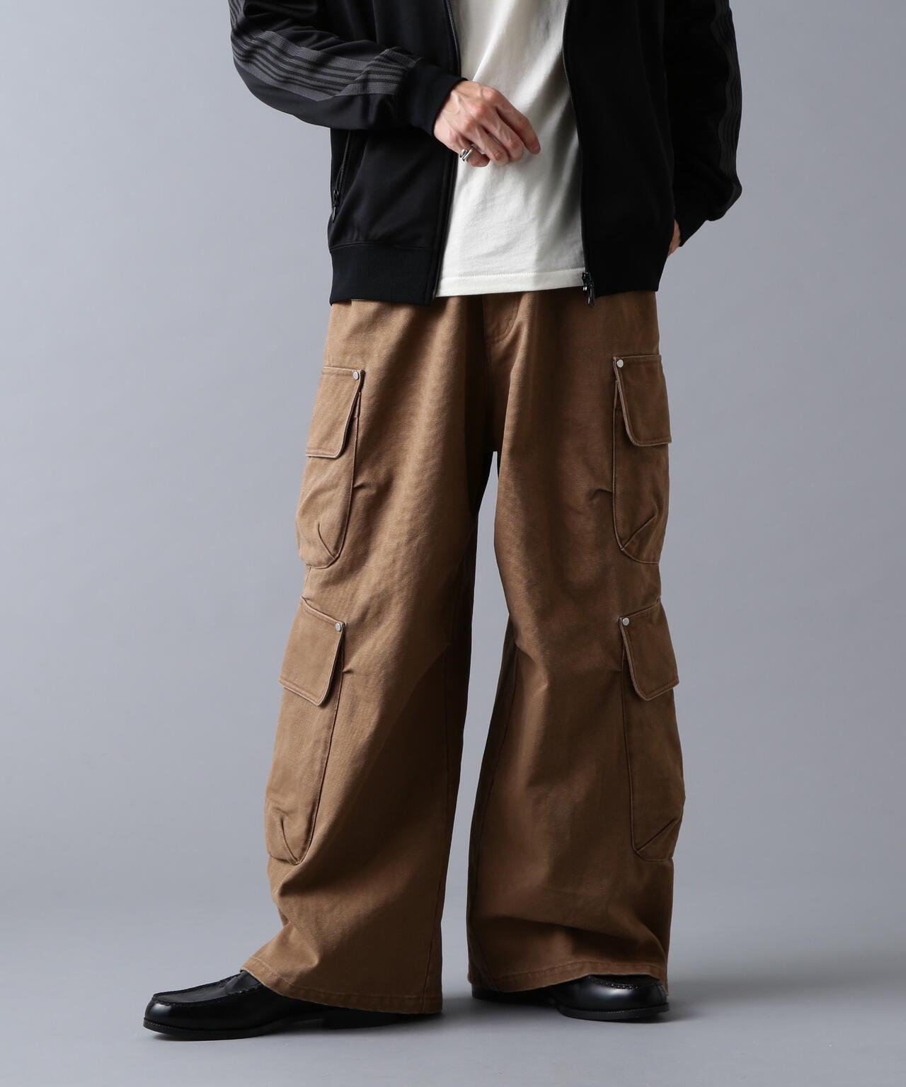 DUCK FLARE BAGGY CARGO PANTS 寬鬆喇叭工裝褲