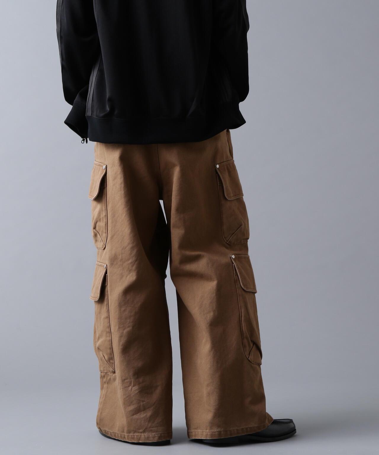 DUCK FLARE BAGGY CARGO PANTS 寬鬆喇叭工裝褲