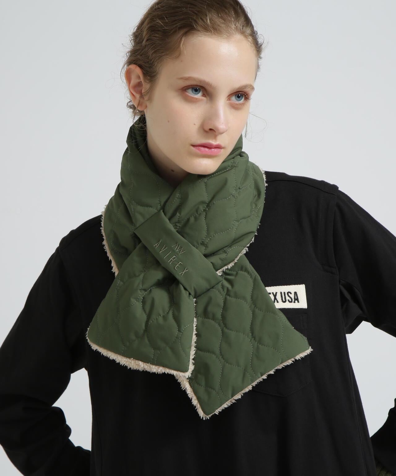 絎縫毛絨 QUILTING FUR STOLE 披肩