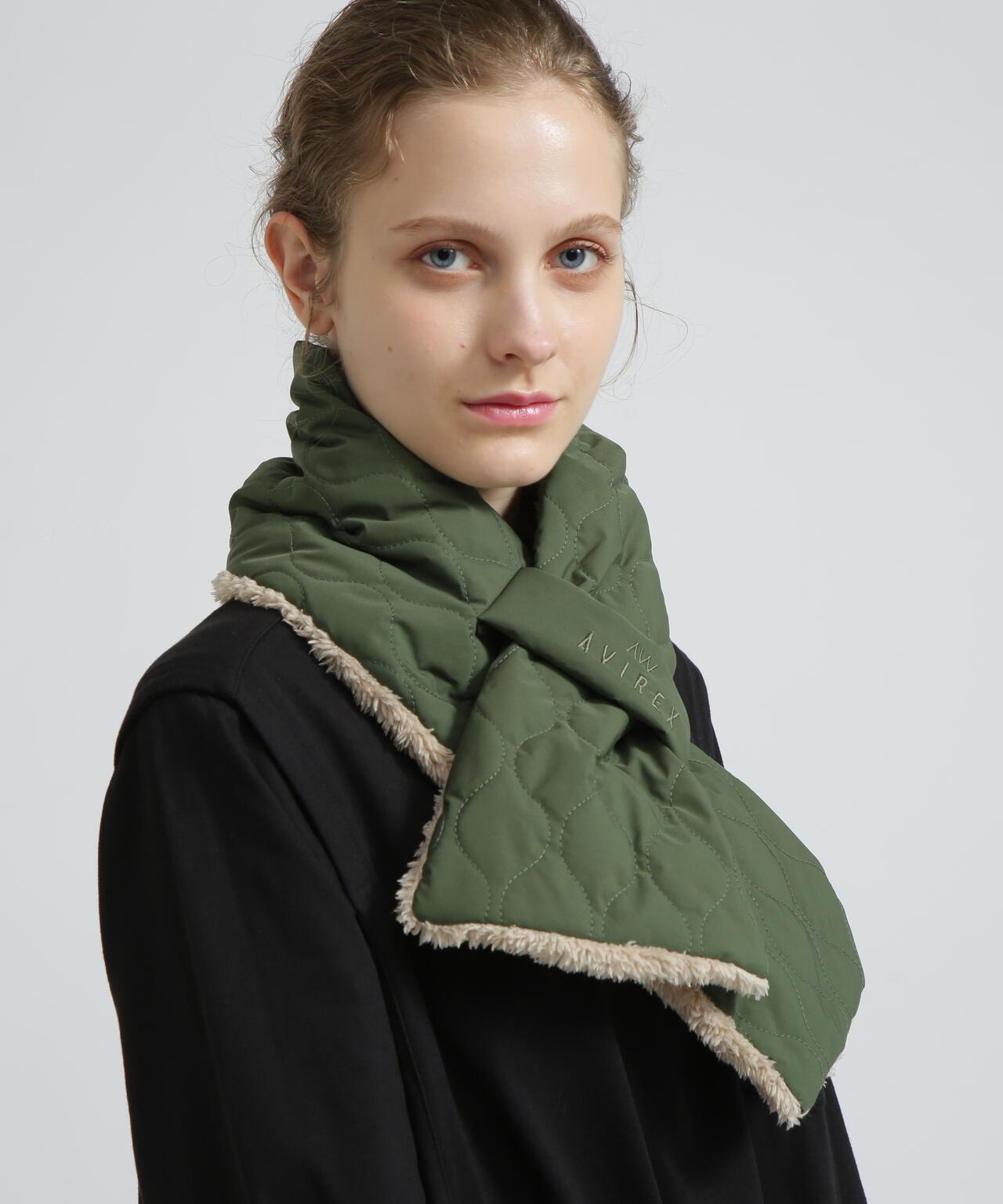 絎縫毛絨 QUILTING FUR STOLE 披肩