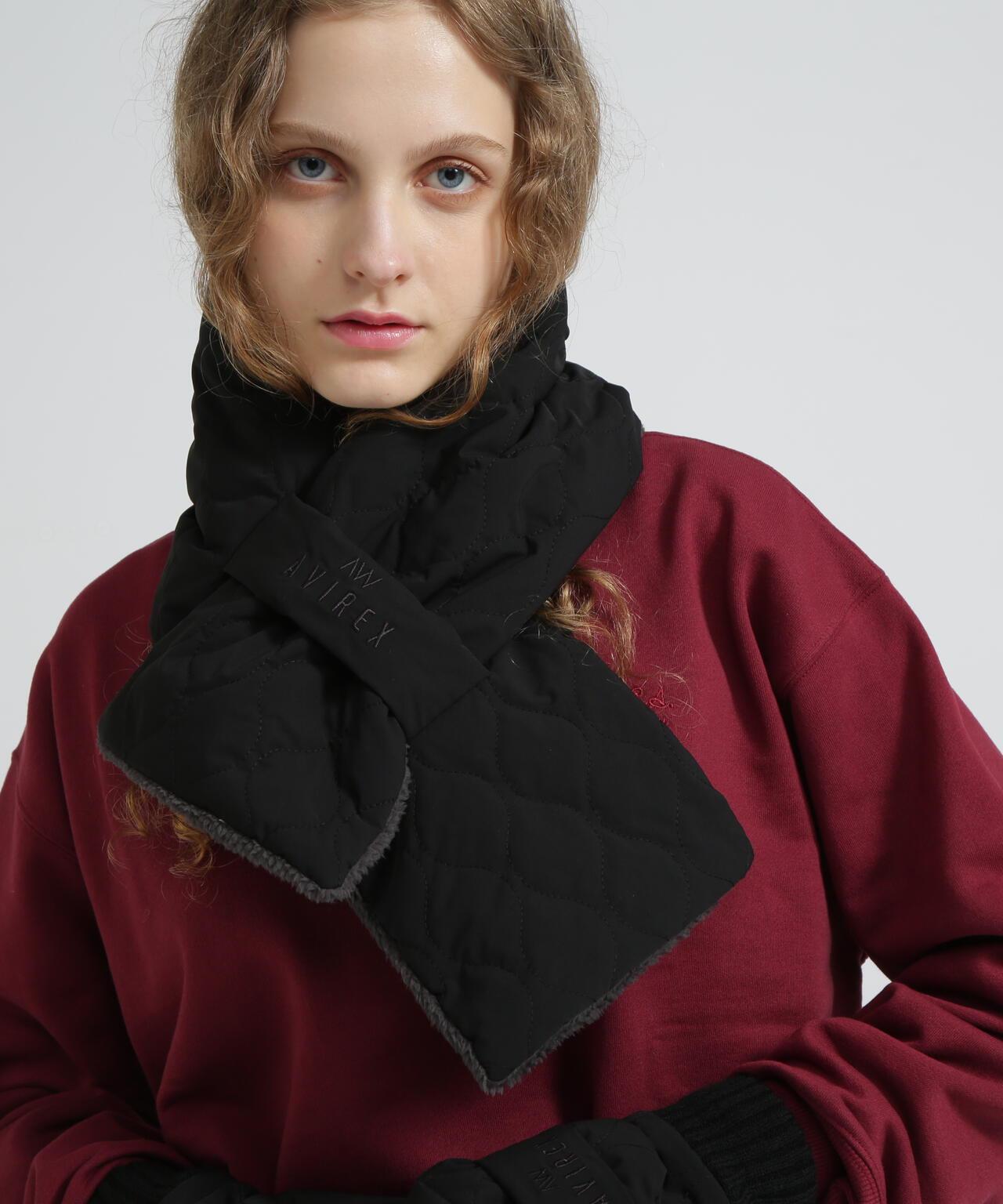 絎縫毛絨 QUILTING FUR STOLE 披肩