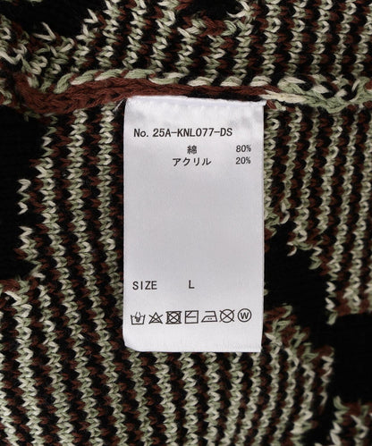 DankeSchon ダンケシェーン CAMO KNIT CREWNECK 圓領針織毛衣