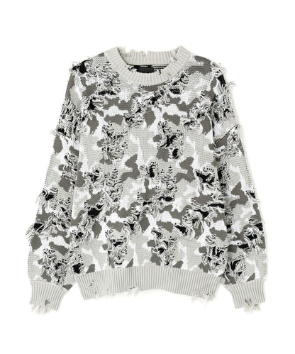 DankeSchon ダンケシェーン CAMO KNIT CREWNECK 圓領針織毛衣
