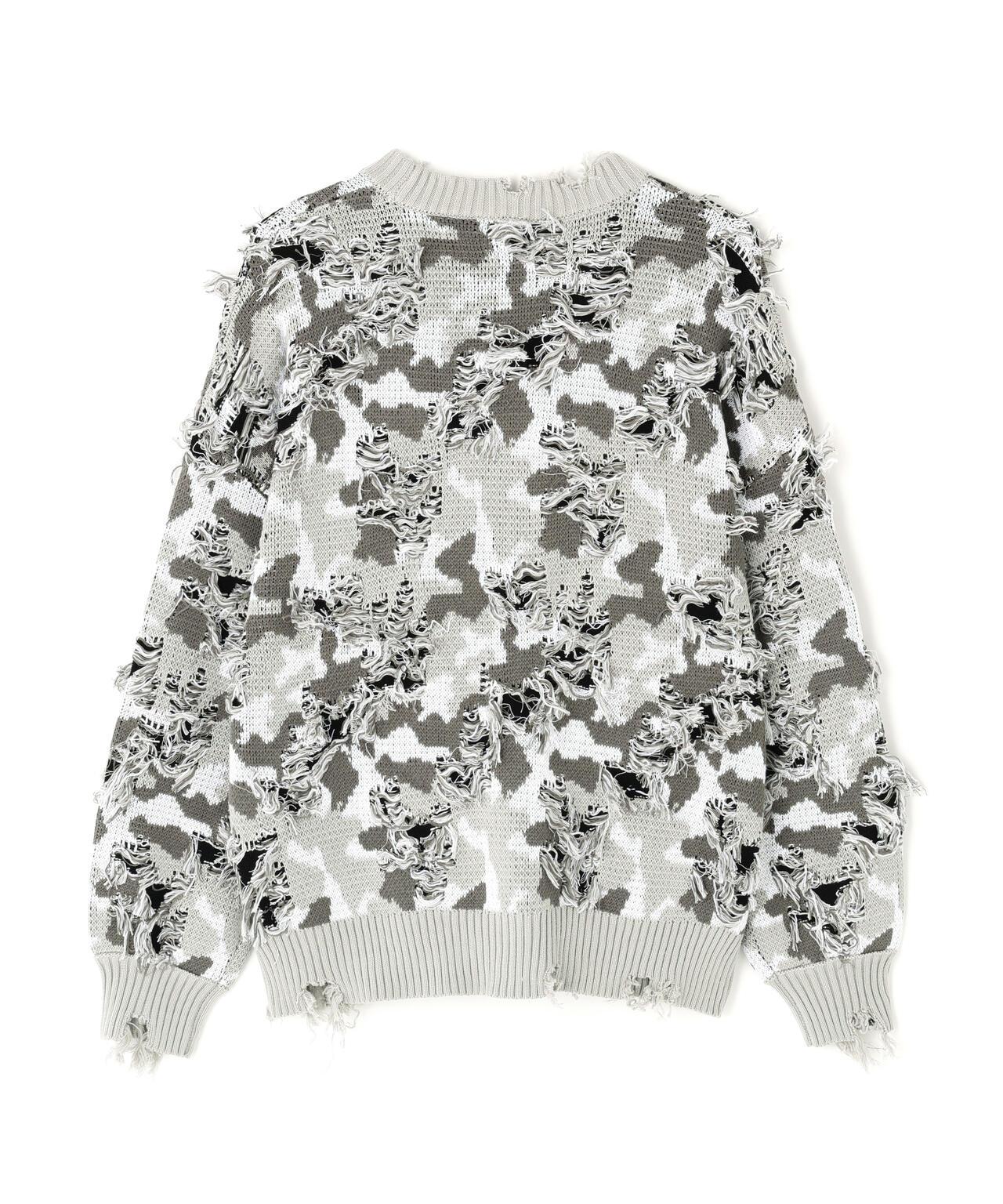 DankeSchon ダンケシェーン CAMO KNIT CREWNECK 圓領針織毛衣