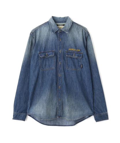 EMB DENIM SHIRT ”HAYDEN VALLEY” 牛仔襯衫