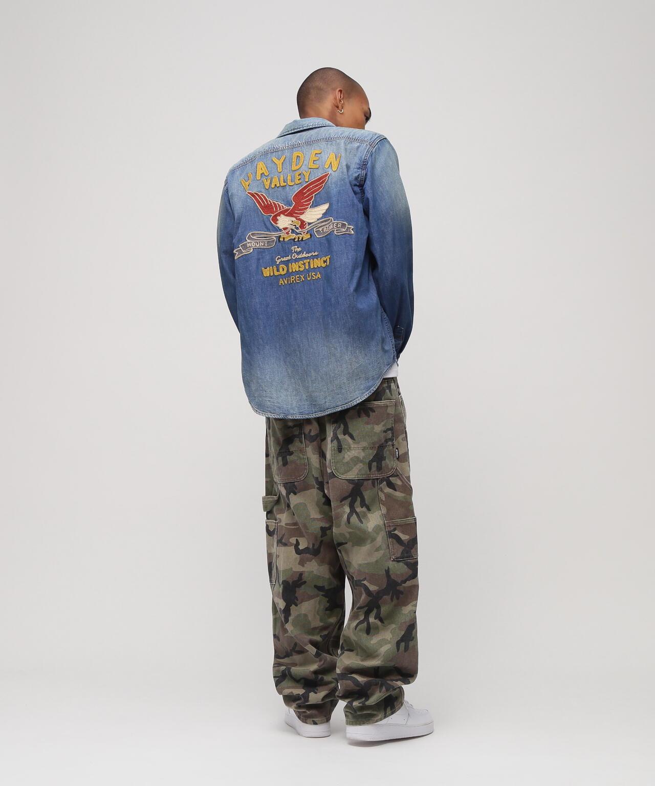 EMB DENIM SHIRT ”HAYDEN VALLEY” 牛仔襯衫