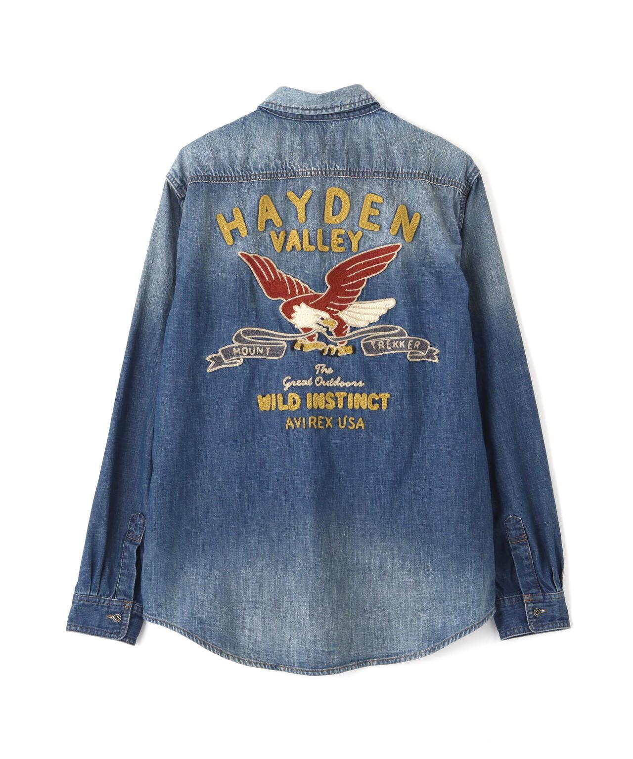 EMB DENIM SHIRT ”HAYDEN VALLEY” 牛仔襯衫