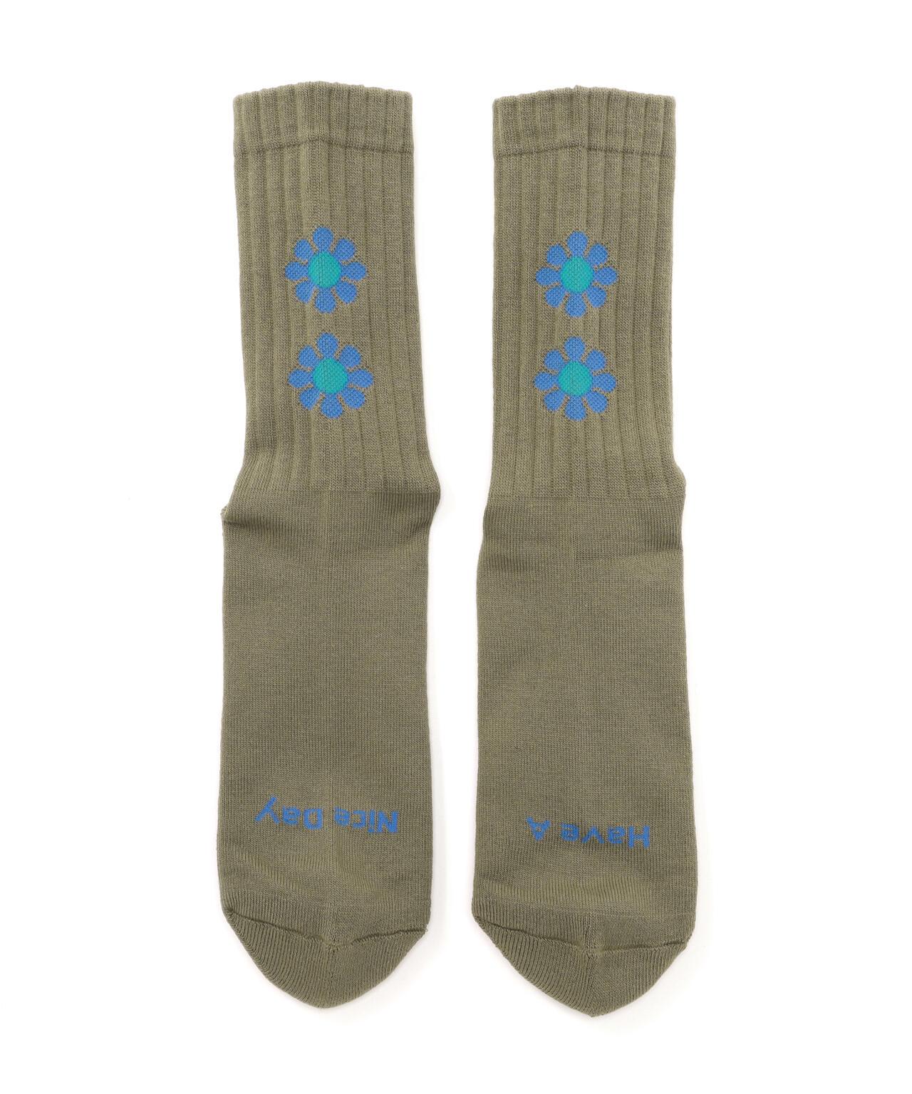 ROSTER SOX PEACE 字樣 中性棉質襪子