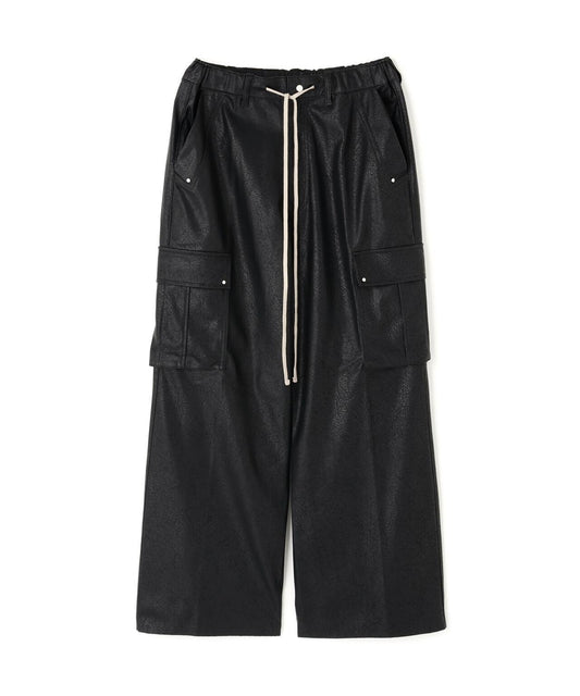 DankeSchon/ダンケシェーン PU LEATHER BAGGY CARGO PANTS 工裝褲