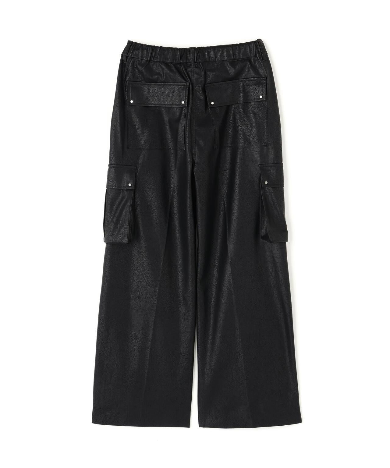 DankeSchon/ダンケシェーン PU LEATHER BAGGY CARGO PANTS 工裝褲
