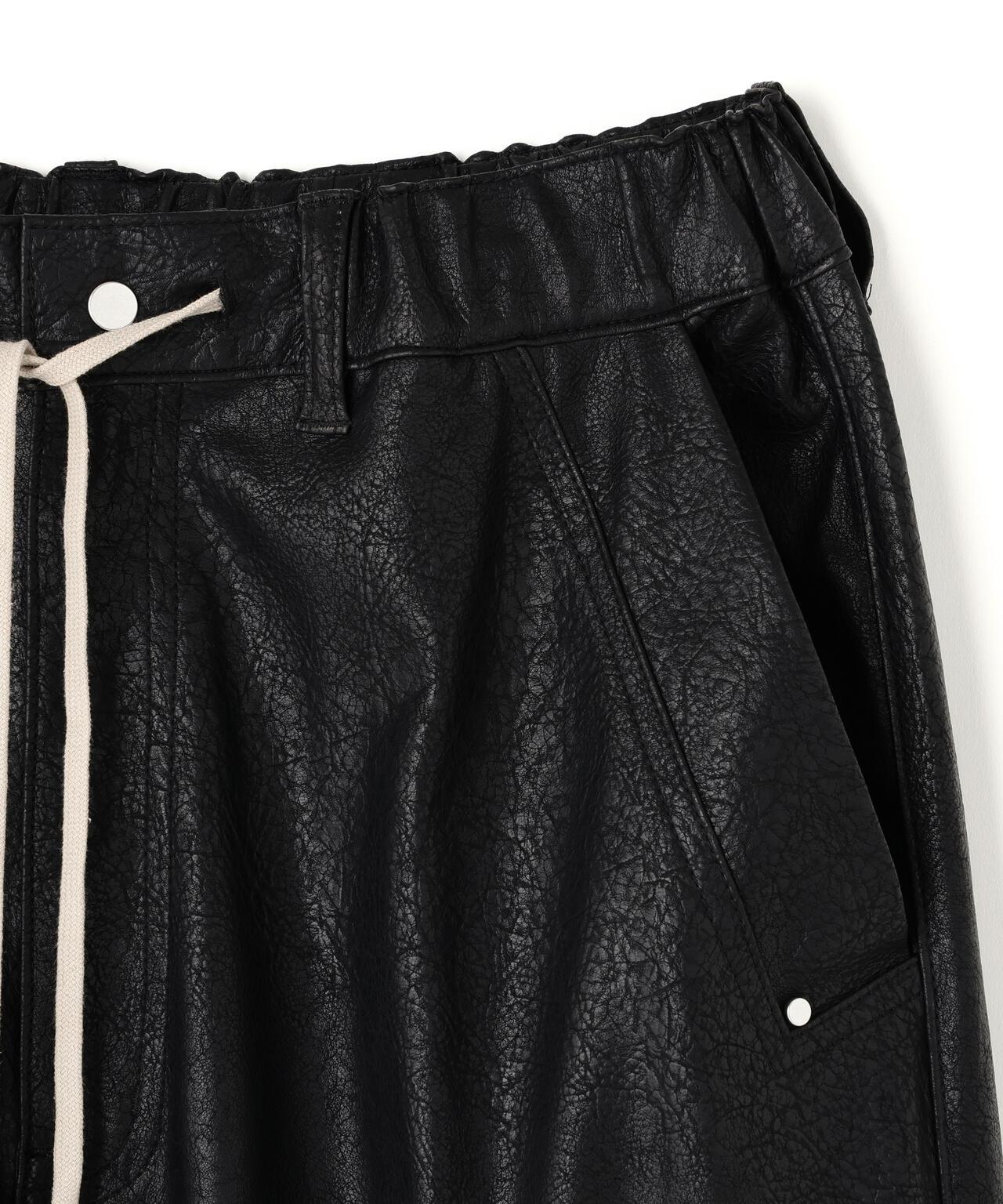 DankeSchon/ダンケシェーン PU LEATHER BAGGY CARGO PANTS 工裝褲