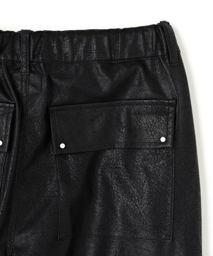 DankeSchon/ダンケシェーン PU LEATHER BAGGY CARGO PANTS 工裝褲