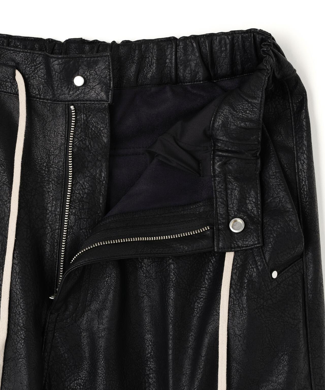 DankeSchon/ダンケシェーン PU LEATHER BAGGY CARGO PANTS 工裝褲