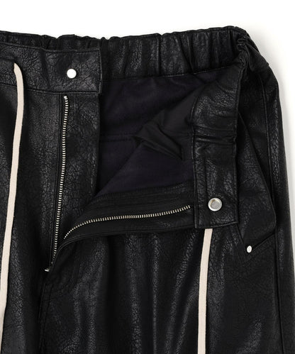 DankeSchon/ダンケシェーン PU LEATHER BAGGY CARGO PANTS 工裝褲