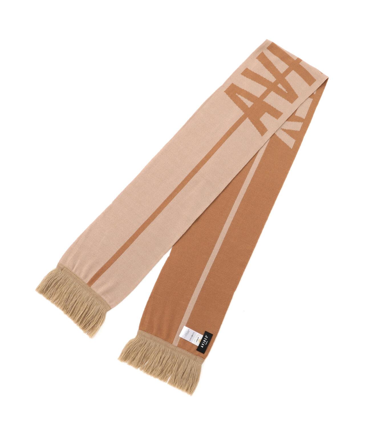 AVIREX LOGO SOCCER SCARF logo圖案圍巾（直營店限定）
