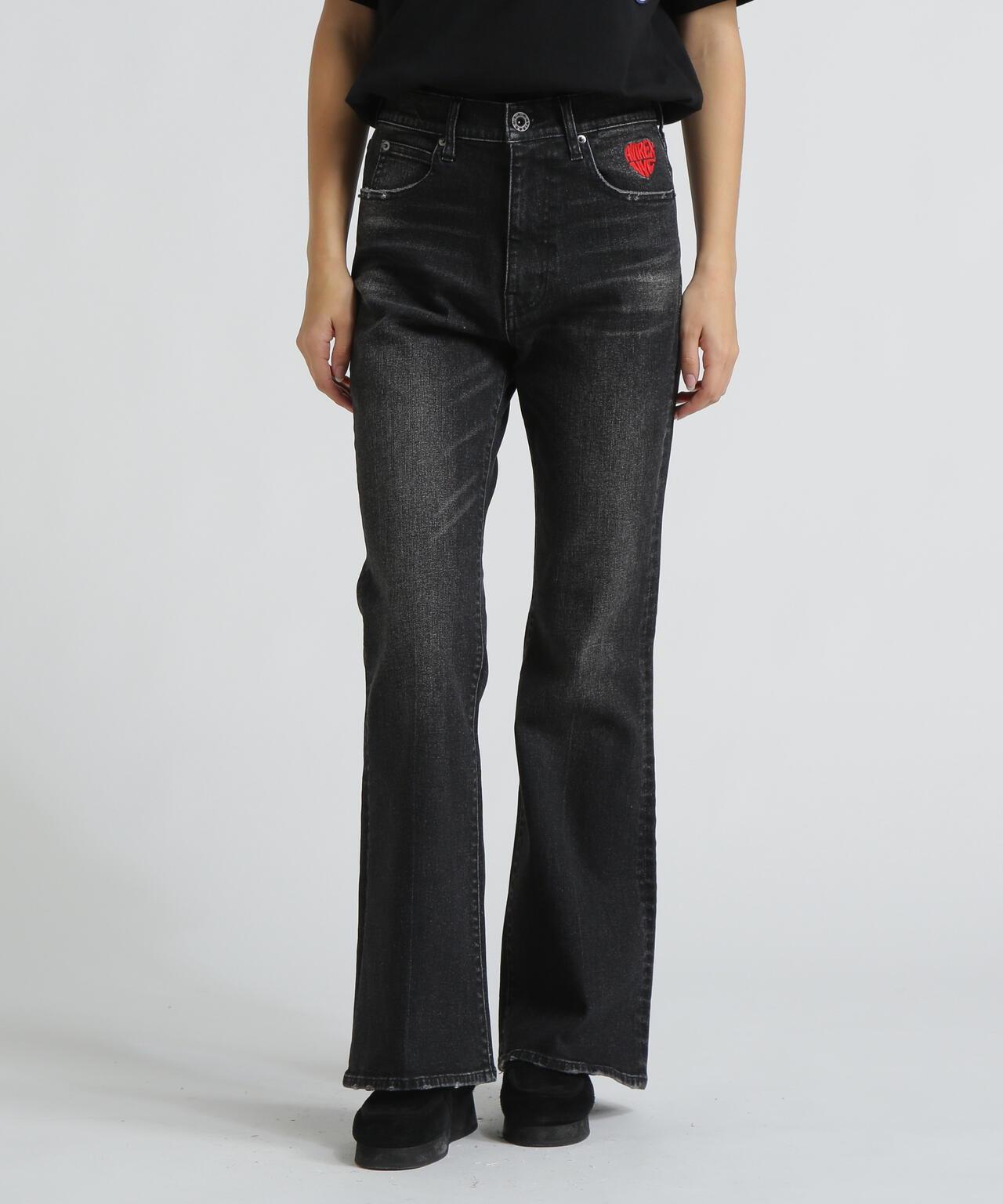DENIM FLARE PANTS 牛仔喇叭褲