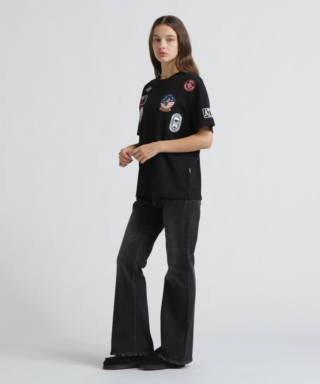DENIM FLARE PANTS 牛仔喇叭褲