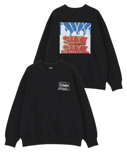 AVIREX × CITY COUNTRY CITY SIGNATURE CREW SWEAT 圓領衛衣
