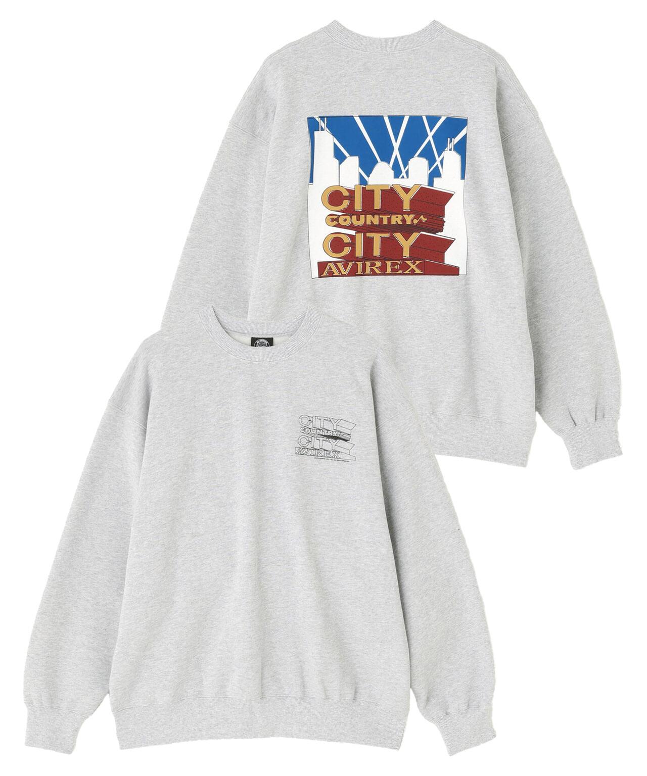 AVIREX × CITY COUNTRY CITY SIGNATURE CREW SWEAT 圓領衛衣