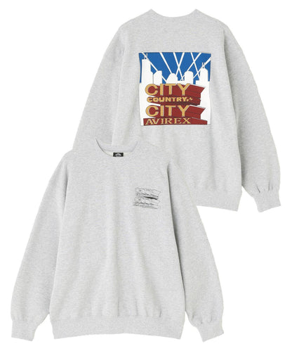 AVIREX × CITY COUNTRY CITY SIGNATURE CREW SWEAT 圓領衛衣